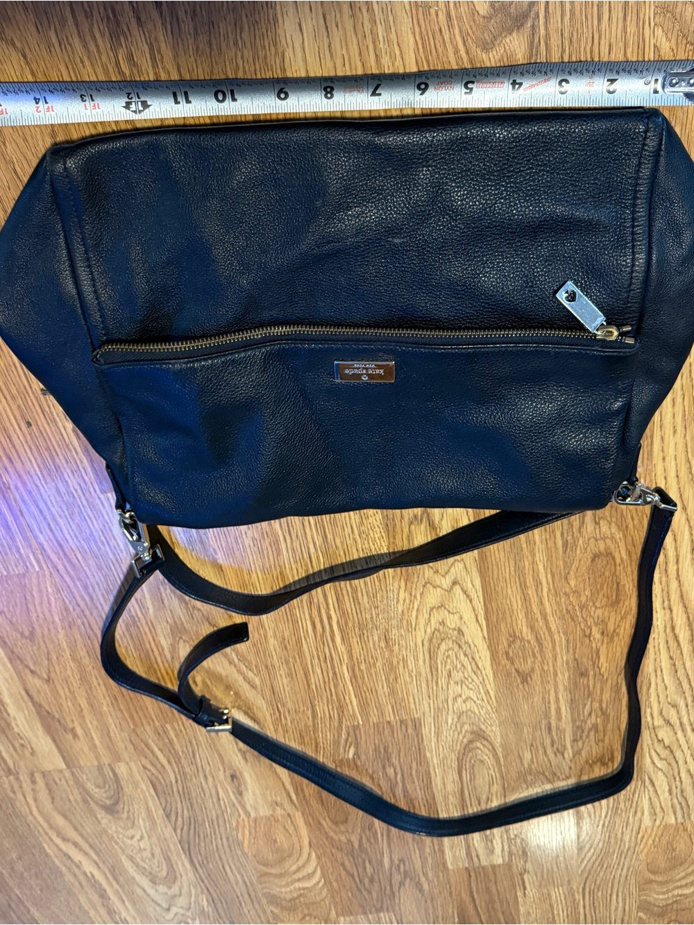 kate spade Black Leather Messenger Crossbody